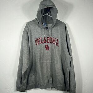 🔥🏈 Vintage OKLAHOMA SOONERS NCAA Hoodie Pullover Sweatshirt - Men Sz 2XL - GUC
